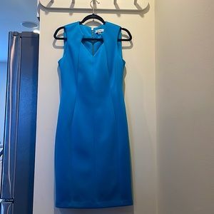 Teal Blue Calvin Klein Dress (Business casual, business forms, workwear)